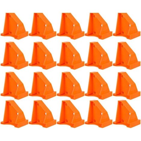20 Pcs LNTYQ Laminate Flooring Spacers, Floor Installation Kit with 1/4 Inch Gap, Triangular Design for Wood Flooring (1/2)