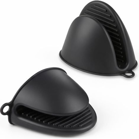 1 Paire de Gants de Cuisine en Silicone, résistants à la Chaleur, Mini maniques antidérapantes, Accessoires pour la pâtisserie, la Cuisine, Le Barbecue et la rôtisserie (1/5)