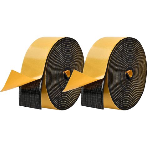 1 Rouleau Ruban Mousse 50mm Large 3mm Épaisseur Joint Porte Fenêtre Isolation Phonique Thermique Protection Voiture Meuble (1/5)