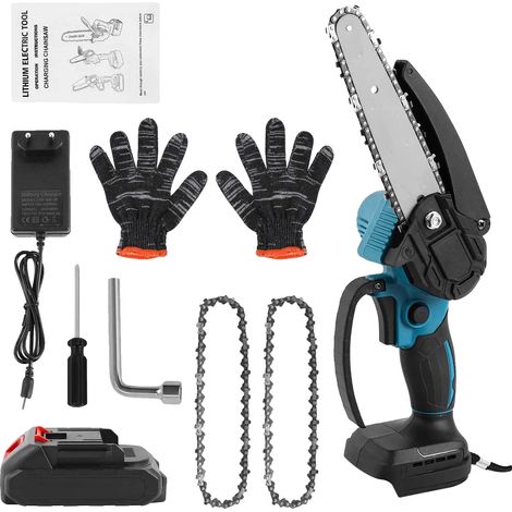 Mini tronçonneuse, performance haute puissance, coupe efficace, Avec 1 batteries, UE (1/2)