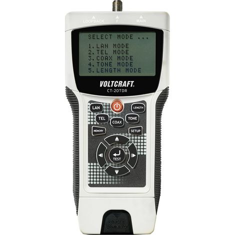 Kabeltester CT-20TDR VOLTCRAFT CT-20TDR Geeignet für geschirmte/ungeschirmte Kabel, CAT3, CAT4, CA (1/3)