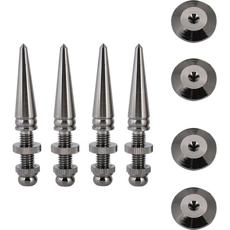 4 Paires de Pieds Anti-Vibration en Cuivre Pur pour Enceintes et Subwoofers (1/5)