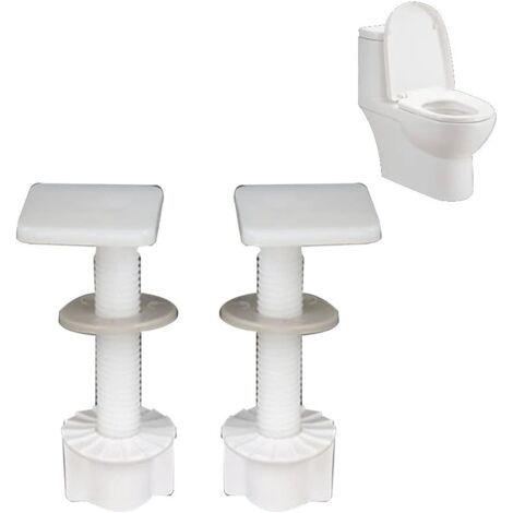 Lot de 2 écrous à vis universels pour abattant de toilette vis de fixation pour siège de toilette kit de vis d'expansion écrous de connecteur de toilettes accessoires (1/2)