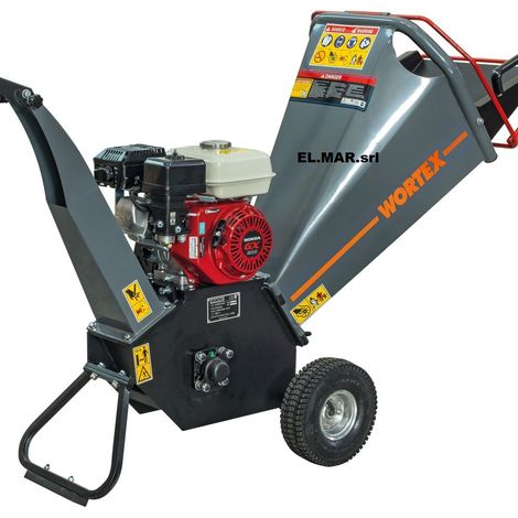 Wortex DRAKE D200/80H Biotrituratore HONDA 6,5 HP Taglio 80 mm