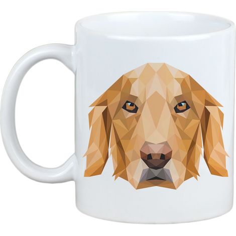 Golden Retriever - taza con una foto y la inscripción perro geométrico Art-Dog (1/5)
