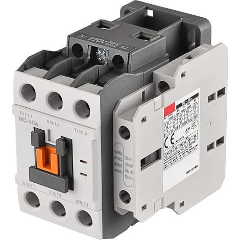 Magnetische Schütze für Wechselstrommotoren, 20–240 V AC, 50/60 Hz, 1a1b, DIN-Schiene, MC-40a (1/5)