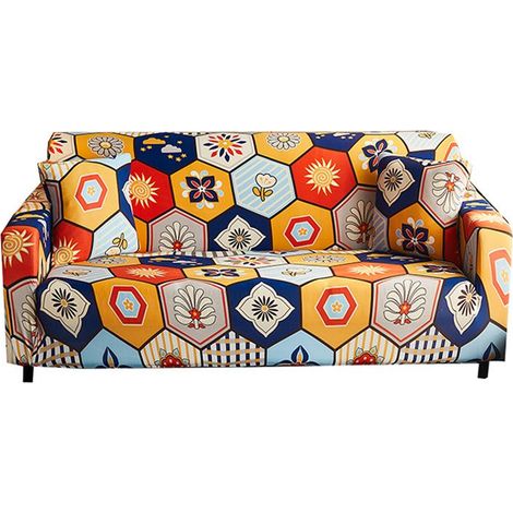 Housse de Canapé 2 Place 140 180cm Couverture Canapé avec Accoudoirs Moderne Couvre Canapé Elastique Universelle Revêtement de Canapé Housse de Protection(B) (1/4)