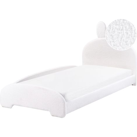 Kids Bed Rabbit Boucle PERROS 90 x 200 cm (EU Single) Off-White (1/5)