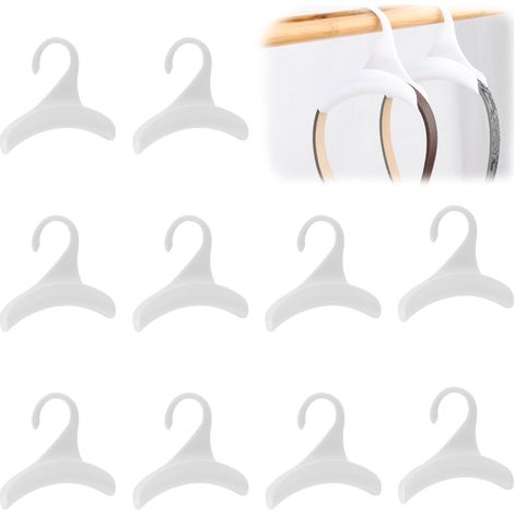 10 Pièces Tringle à VêTements pour Sacs à Main, Plastique Crochet Sac à Main Penderie, Sacs Crochet pour Ranger sur des Antidérapant, pour Sac à Dos, Blanc (1/5)