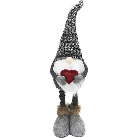 Gnome De Noël - Décoration Festive En Peluche - Pour Intérieur Maison Bureau Table Canapé - Hauteur 52 Cm - Lot De 1 (1/5)