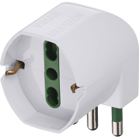 VIMAR - 00305.B S17+ Adaptateur universel décalé à 90°, blanc