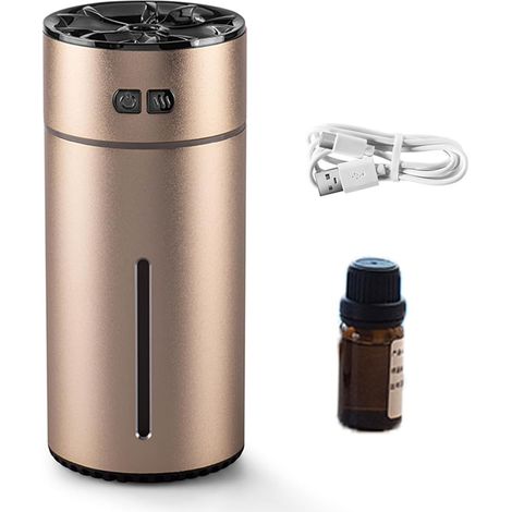 Portable Car Aroma Diffuser, 300ML Tank Dual Mist Smart Humidifier with Long Lasting Fragrance for Vehicle (1/5)