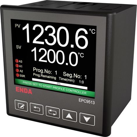 Enda EPC9513-230 PID Universalregler B, E, J, K, L, N, R, S, T, U, Pt100, NTC  Relais 2 A, SSR (B x