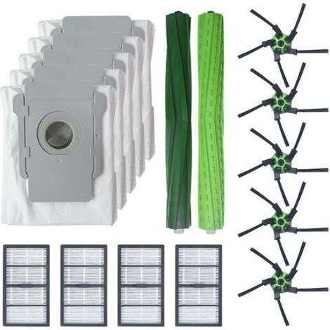 Lots de 15 d'accessoires de nettoyage brosse à rouleau Brosse latérale Filtre HEPA pour iRobot Roomba S9 (9150) / S9 Plus (1/4)
