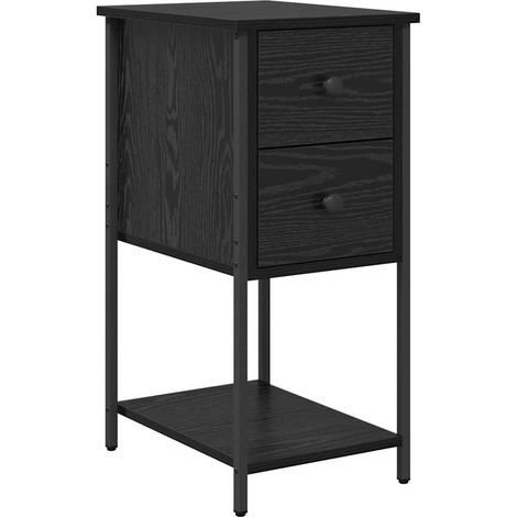 Maison Exclusive - Nachttisch Schwarze Eiche 32 x 42 x 70 cm Holz