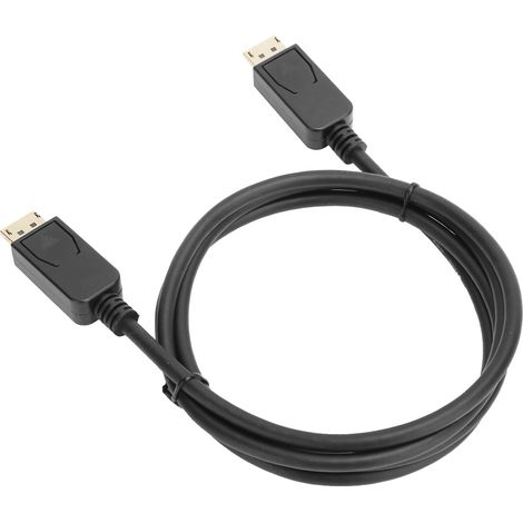 Câble DP vers DP noir en ABS, version 1.2, pour convertisseur d'affichage d'ordinateur 4K 60 Hz, 5 mètres. (1/5)