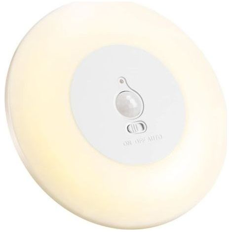 Plafonnier LED avec détecteur de mouvement à piles pour intérieur Lampe de Plafond sans Fil 3000K pour placards Armoire sous-sol Garde-manger Escalier [Classe énergétique A+] (1/5)