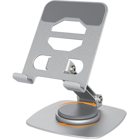 HAWUJ Base Stable Support Telephone Voiture, Réglable en Hauteur Support Tablette, Rotation Libre à 360° Support Telephone Bureau (1/5)