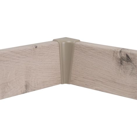 Classen Innenecke für Clip-Laminatleiste foliert 19 x 58 mm kieselgrau uni Laminatleiste
