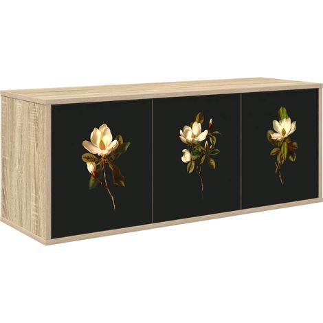 Wall-mounted TV Cabinet BREMEN 102 x 33 x 40 cm Sonoma Oak vidaXL (1/5)