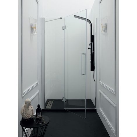 Porta doccia TEPB43 in cristallo 6 mm trasparente cm. 85 (est.