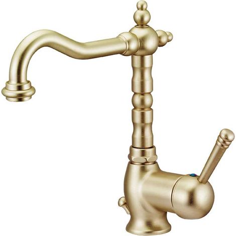 MISCELATORE LAVABO ""NEW OLD"" Bronzo + Piletta 1""1/4