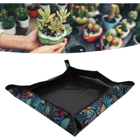 Tapis de rempotage imperméable et pliable en tissu Oxford pour plantes succulentes, idéal pour balcon. (1/5)