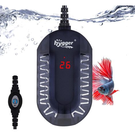 Chauffage d'aquarium,Mini Chauffage Aquarium,50 W Température réglable Chauffage pour Aquarium avec contrôleur Externe et thermomètre intégré pour 1 à 24L (1/5)