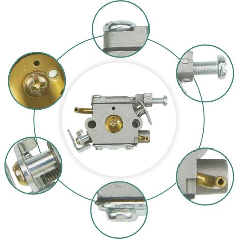 ZAMA2500 carburetor with vacuum hose G2500 25CC 848C128100 for chainsaw--DTEKGAZ