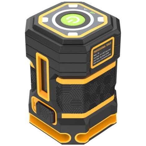 Niveau laser 5 lignes, outil de nivellement automatique à 360°, avec mode impulsion vert horizontal, pour suspension de tableaux, carrelage de sol