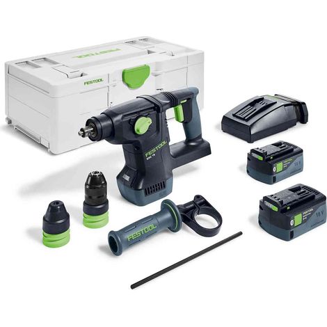 Bohrhammer FESTOOL KHC 18 EBI-Plus (2 x 5,0 Ah + TCL6 + SYS3 L 187) (1/10)