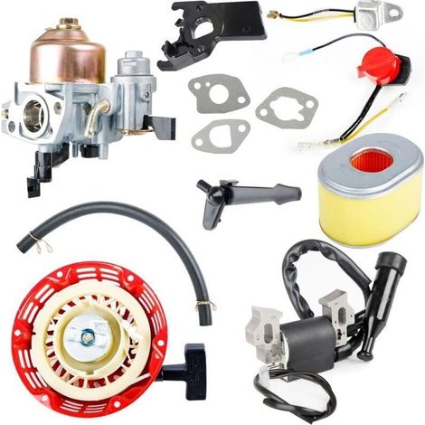 Carburateur pour moteur de tondeuse à gazon kit carburateur avec joint pour Honda GX140 GX160 GX168 GX200 Tondeuse à gazon 5 CV 5,5 CV 6,5 CV (1/4)