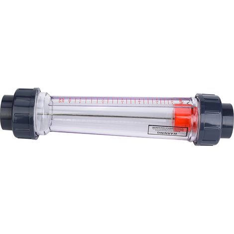 LZS-40 (D) ABS-Kunststoff-Rohrdurchflussmesser für Flüssigkeiten, Durchflussmessgeräte 0,6-6 m H (1/5)
