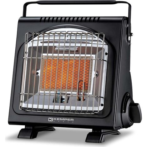 Kemper – Chauffage de chantier au gaz 1700W – Autonomie 2h30 – Systèmes de sécurité intégrés – Pour espaces confinés et chantiers humides