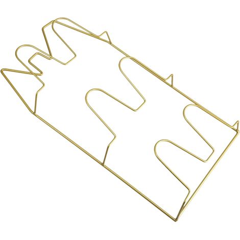 Étagère Murale en Fer Doré à 3 Niveaux pour Rangement Chaussures et Pantoufles, Supports Robustes Faciles à Nettoyer, pour Entrée ou Salle de Bain (1/5)