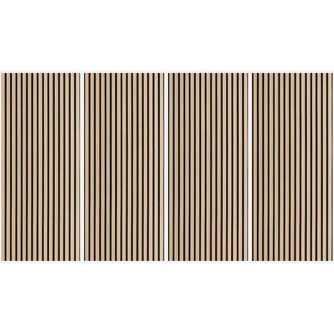 4 x pannello fonoassorbente decorativo 120x60cm Noce Tabb-W