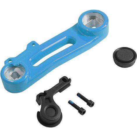 Bras de levier d'amortisseur avant INOKIM OXO avec cache-bras, pièces de rechange bleues pour trottinette électrique (1/5)