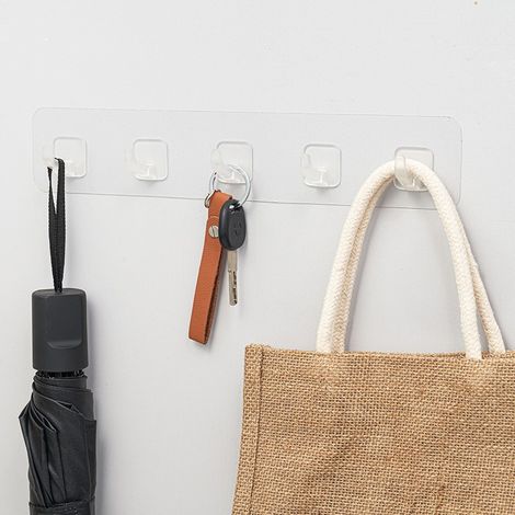 Crochet autocollant pour salle de bain/chambre/cuisine (1/2)