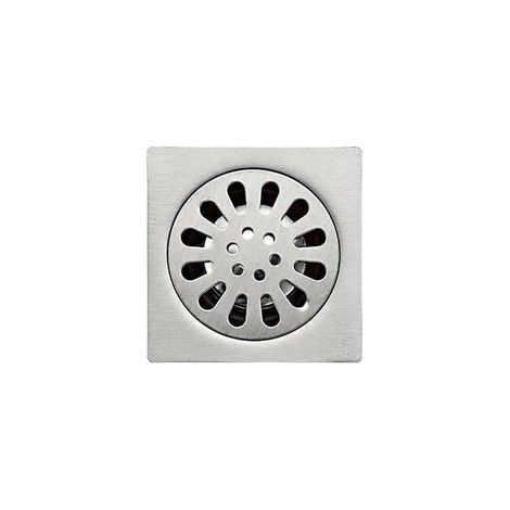 Siphon De Sol en Acier Inoxydable Épais Drain De Douche Carré Anti-Odeur pour Salle De Bain1010 (1/5)