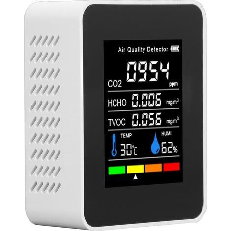 Détecteur de qualité d'air portable, mesureur semi-conducteur polyvalent, moniteur temps réel pour domicile et camping. (1/5)