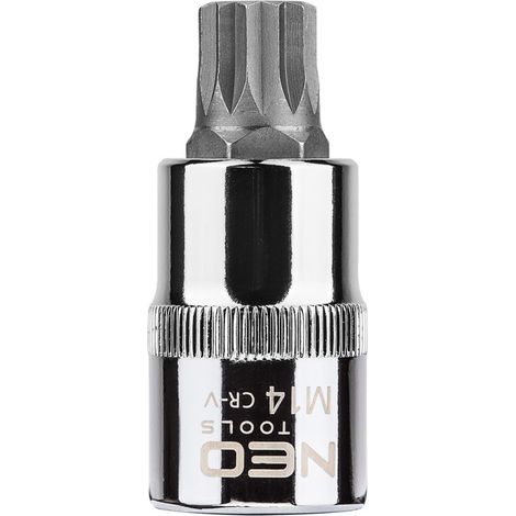 Embout cannelé sur douille de 1/2", M14 x 55 mm (1/2)