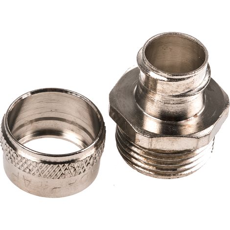 Raccord de gaine Adaptaflex M20, taille 16mm en Laiton, IP54 ( Prix pour Paquet de 10 )