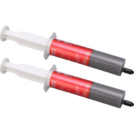 2 Stück Wärmeleitpaste (Silikonfett) in Spritzenform, Zubehör für CPU-Computer (1/5)