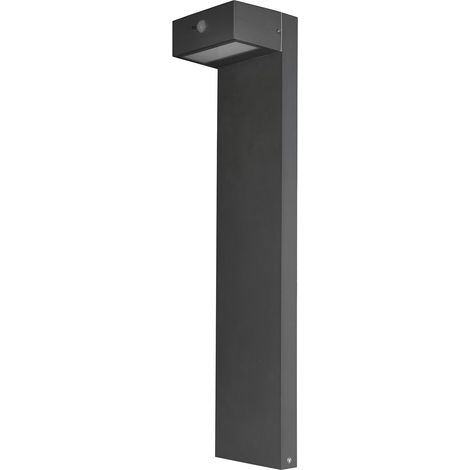 Forlight Top - Baliza Solar de Jardín LED 3W de 80cm de Alto. Baliza de Jardín con Placa Solar para Jardín y Terraza. Blanco Cálido 3000K. Color Gris Urbano (1/5)