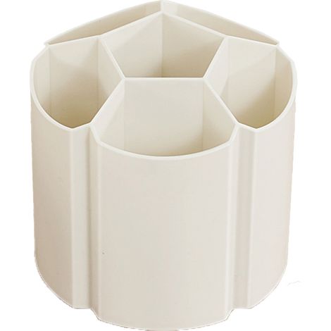 Organisateur De Bureau - Support À Crayons Rotatif Avec Compartiments - Pour Stylos Crayons Pinceaux - Bureau École Dortoir - 1 Pièce (1/5)