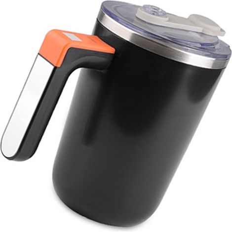 Ortviai Tasse à Mélange Automatique 300 ml avec Chauffage Constant et Couvercle – Acier Inoxydable 304, Rechargeable USB-C (1/5)
