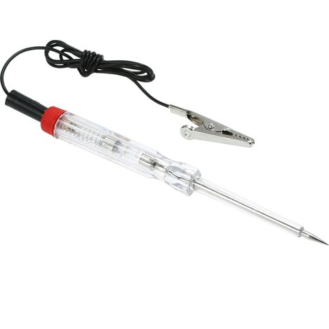 Testeur de Circuit de voiture automobile 6-24V, outil de sonde de lampe de Test de fil rouge (1/5)