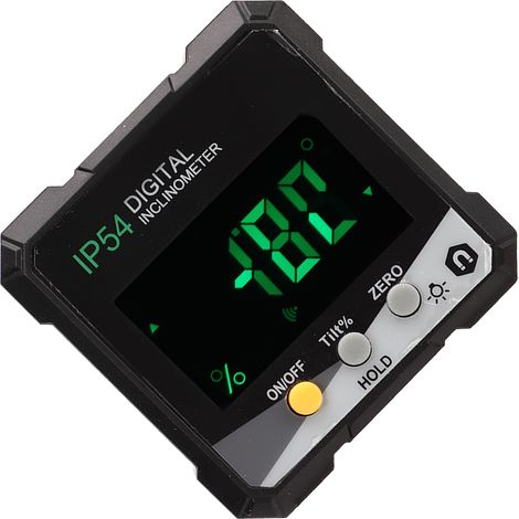 Inclinomètre numérique avec écran LCD, rapporteur, niveau magnétique, outil de mesure d'angle (1/5)