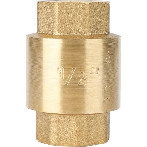 Clapet anti-retour laiton pour eau, gaz et huile, filetage G1/2 (1/5)