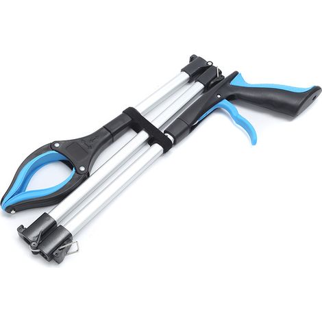 Poubelle pliable en aluminium, de couleur bleue, pour une utilisation pratique dans les projets d'entretien, de réparation et de bricolage.-AquaForge (1/5)